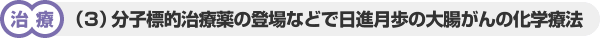 【治療】3. 分子標的治療薬の登場などで日進月歩の大腸がんの化学療法