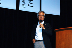 「職域におけるがん教育の必要性」を語る中川先生